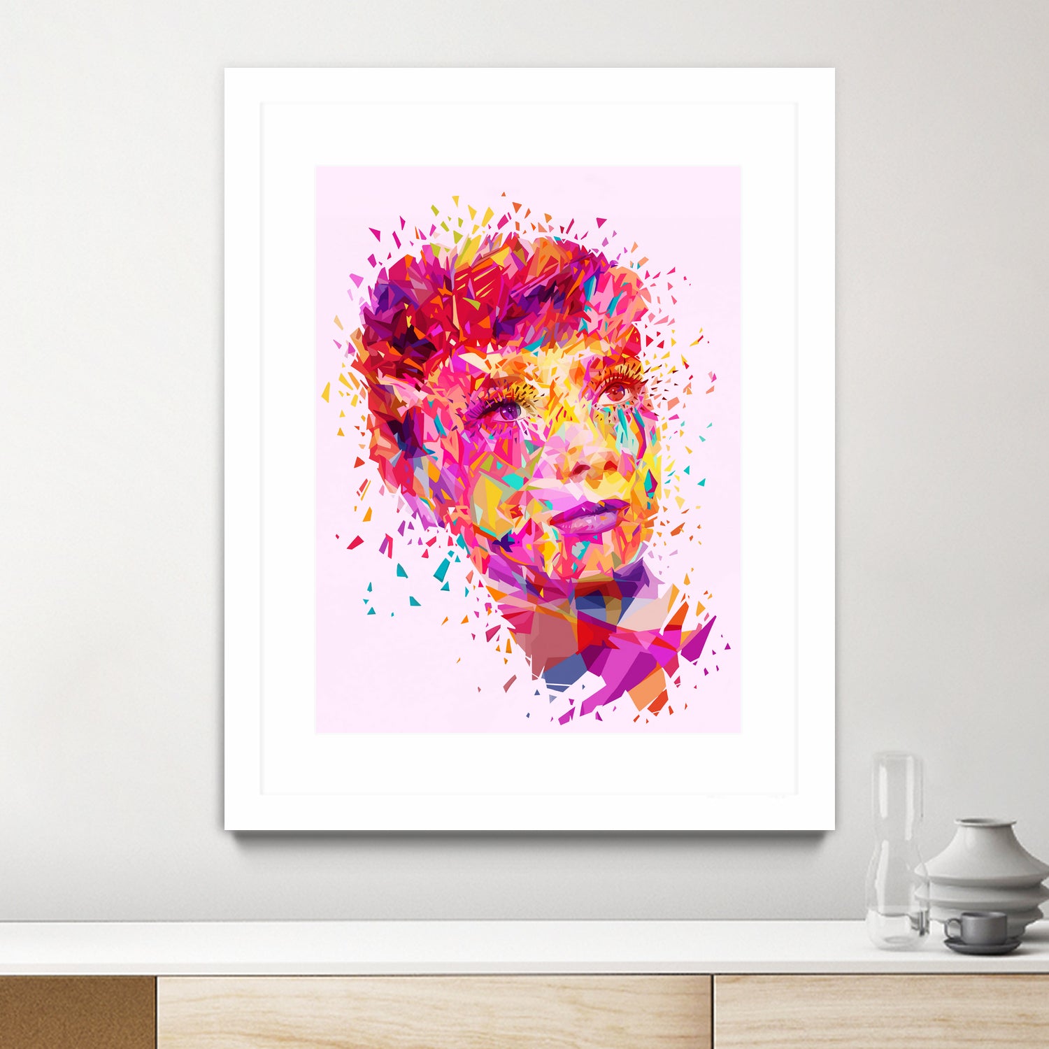 Audrey by Alessandro Pautasso on GIANT ART - pink digital painting