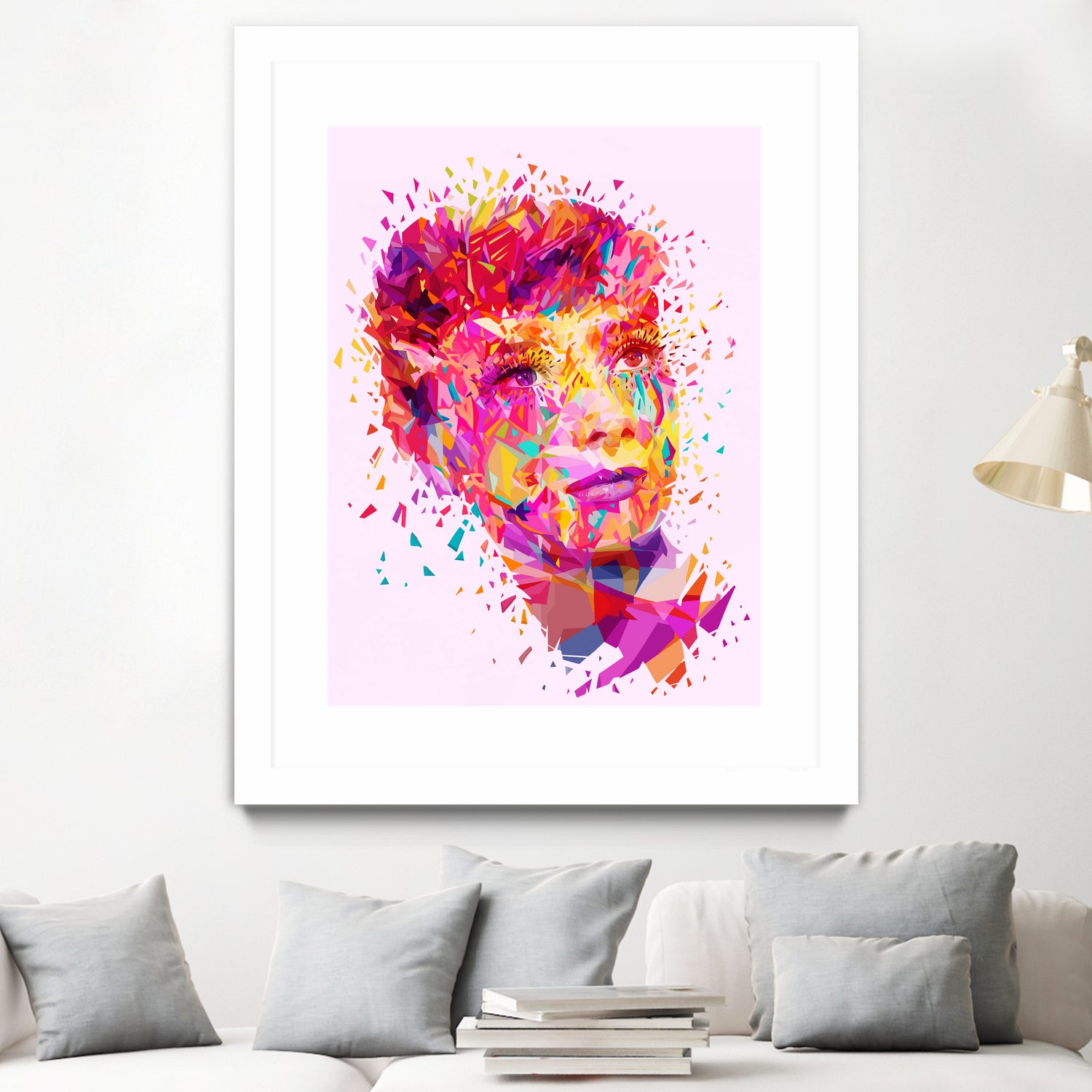 Audrey by Alessandro Pautasso on GIANT ART - pink digital painting