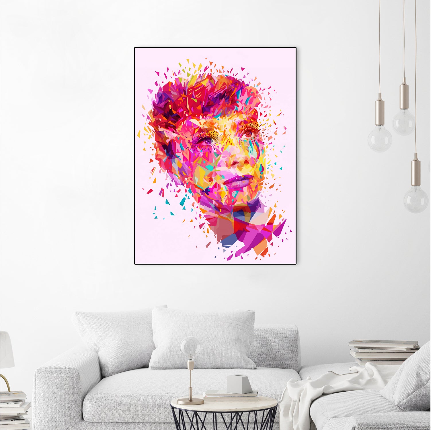 Audrey by Alessandro Pautasso on GIANT ART - pink digital painting