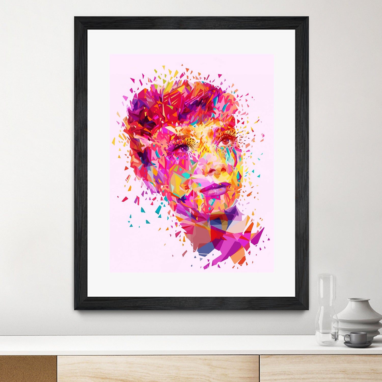 Audrey by Alessandro Pautasso on GIANT ART - pink digital painting