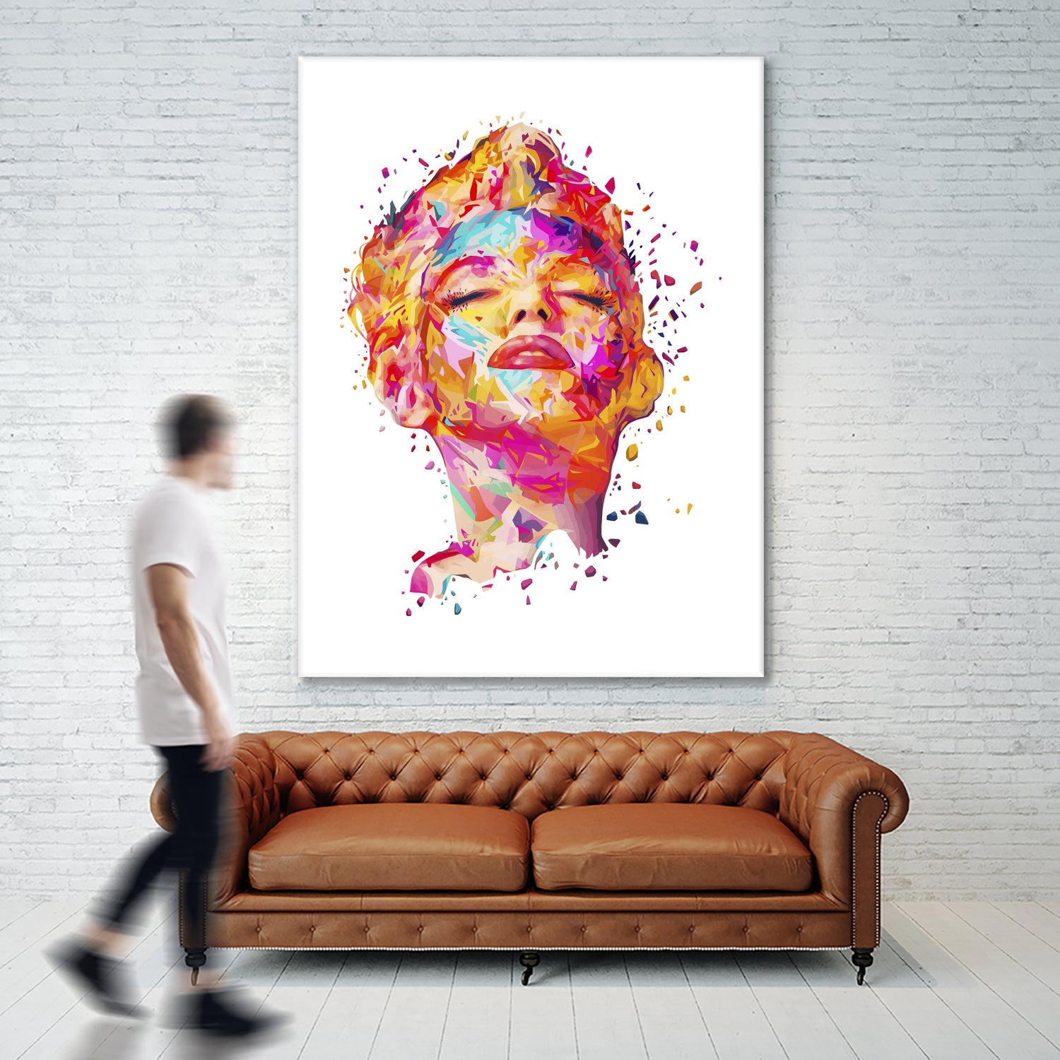 Marilyn White by Alessandro Pautasso on GIANT ART - white digital painting