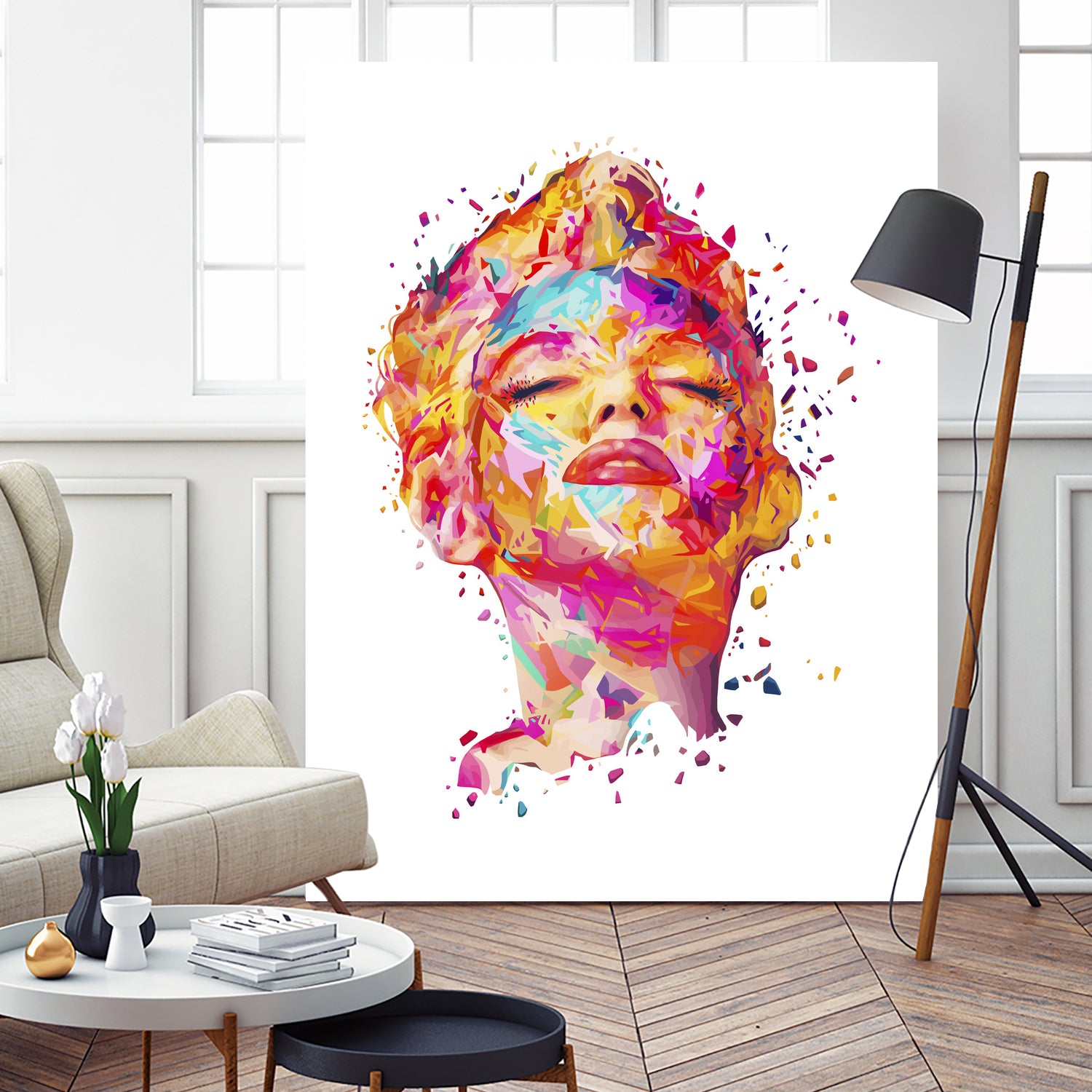 Marilyn White by Alessandro Pautasso on GIANT ART - white digital painting