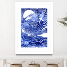 Churn The Deep by Stevyn Llewellyn on GIANT ART - blue mixed media