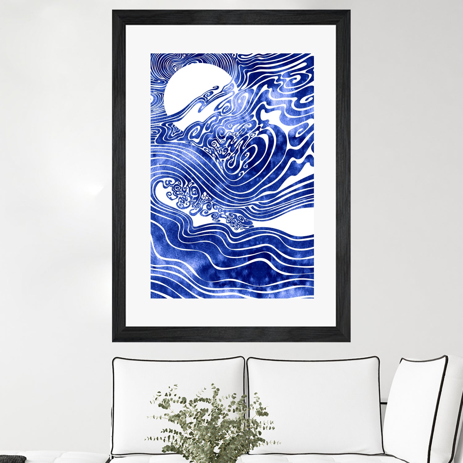 Churn The Deep by Stevyn Llewellyn on GIANT ART - blue mixed media