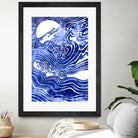 Churn The Deep by Stevyn Llewellyn on GIANT ART - blue mixed media