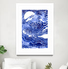 Churn The Deep by Stevyn Llewellyn on GIANT ART - blue mixed media