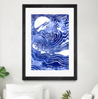 Churn The Deep by Stevyn Llewellyn on GIANT ART - blue mixed media