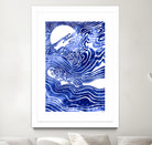 Churn The Deep by Stevyn Llewellyn on GIANT ART - blue mixed media