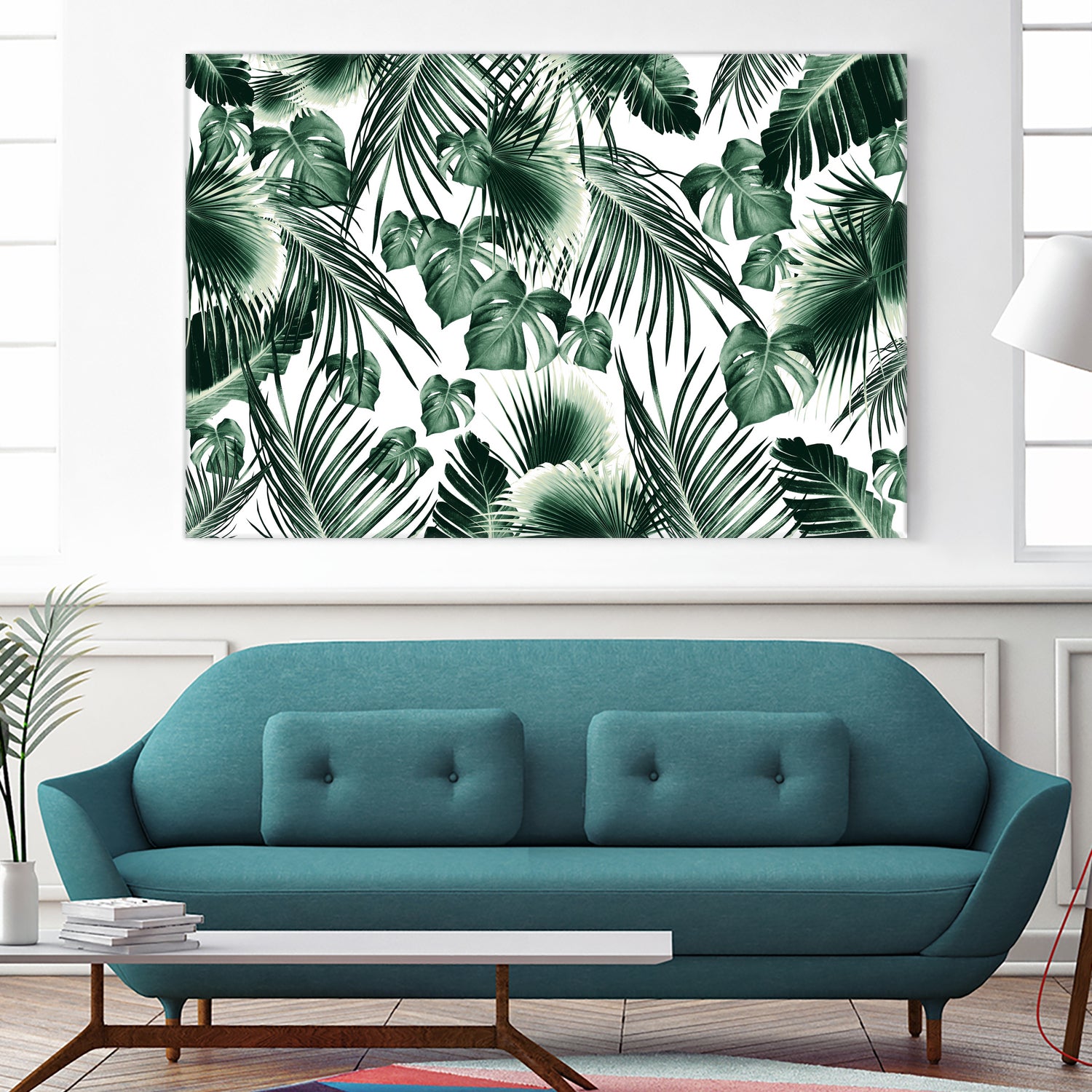 Tropical Jungle Leaves 7  by Anitas Bellas Art on GIANT ART - green botanical leaves