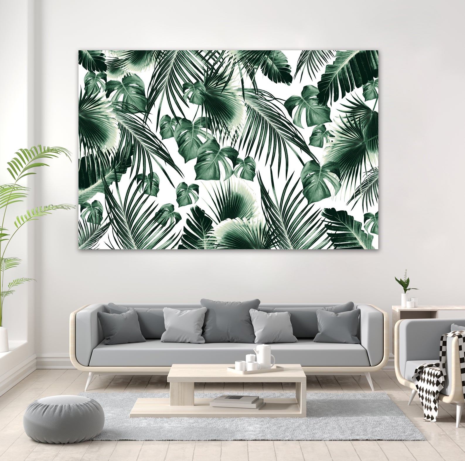 Tropical Jungle Leaves 7  by Anitas Bellas Art on GIANT ART - green botanical leaves