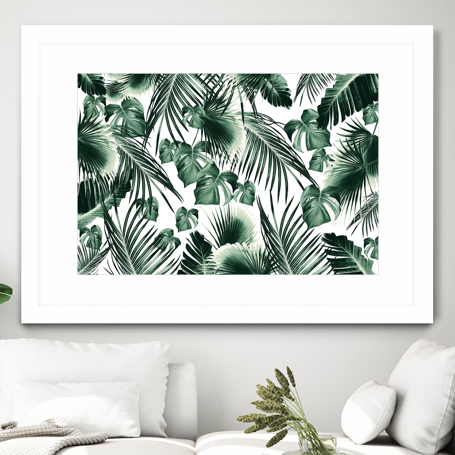 Tropical Jungle Leaves 7  by Anitas Bellas Art on GIANT ART - green botanical leaves