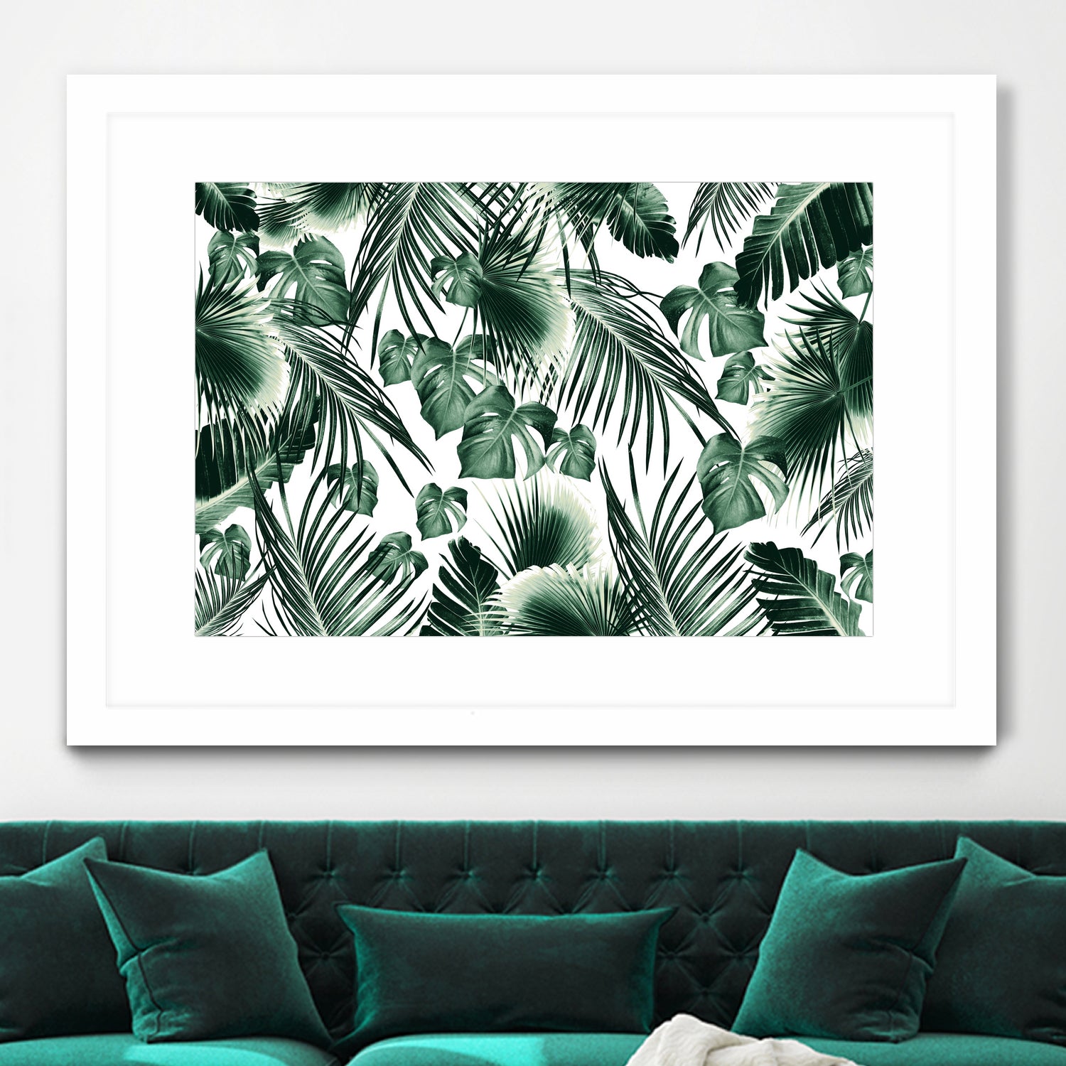 Tropical Jungle Leaves 7  by Anitas Bellas Art on GIANT ART - green botanical leaves