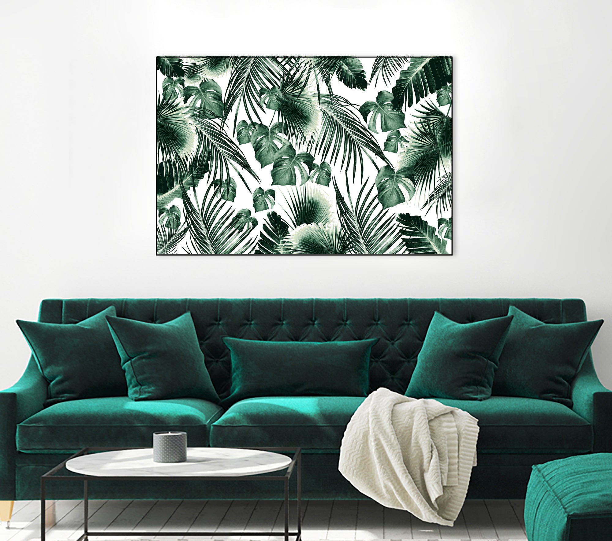 Tropical Jungle Leaves 7  by Anitas Bellas Art on GIANT ART - green botanical leaves