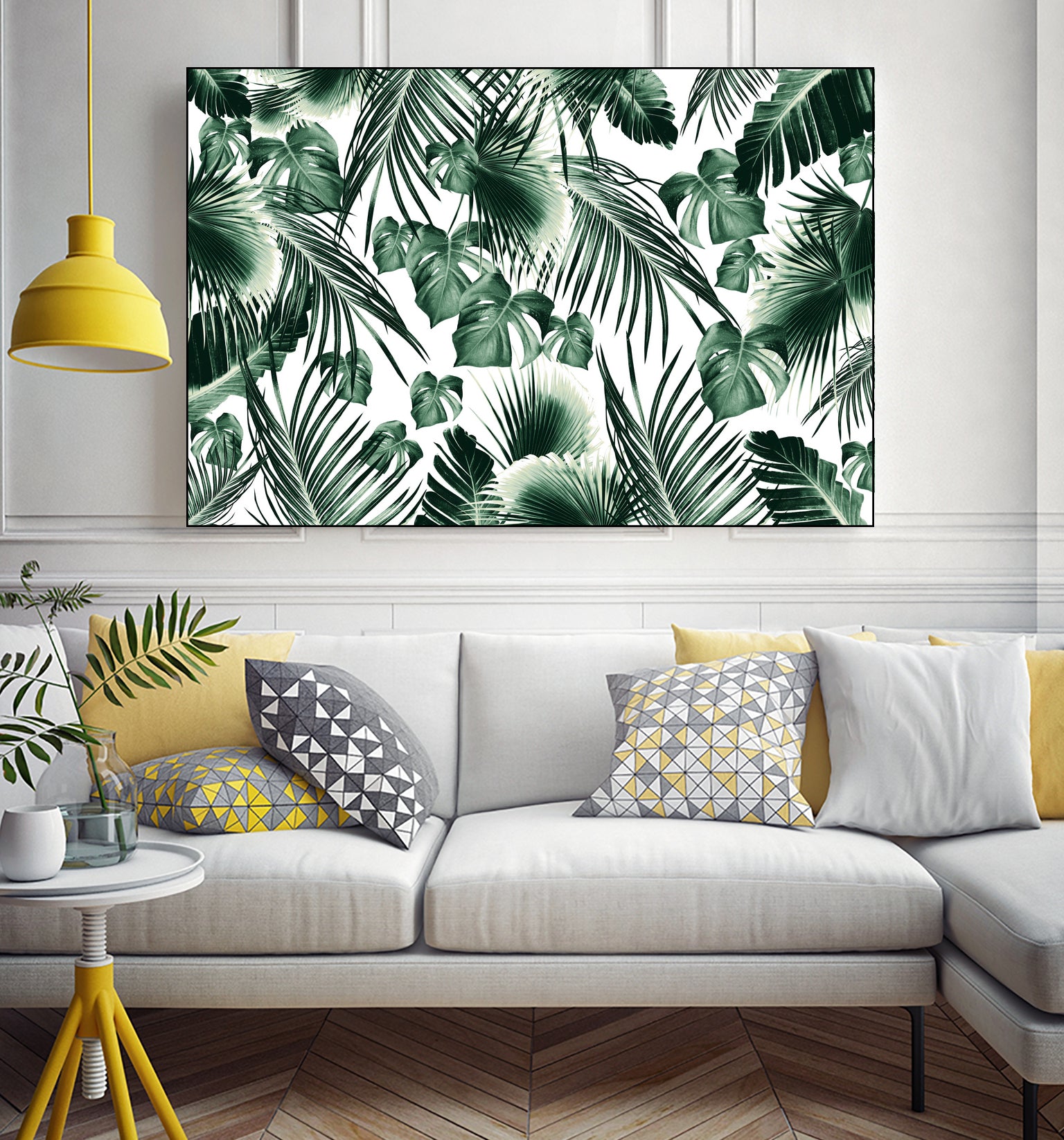 Tropical Jungle Leaves 7  by Anitas Bellas Art on GIANT ART - green botanical leaves