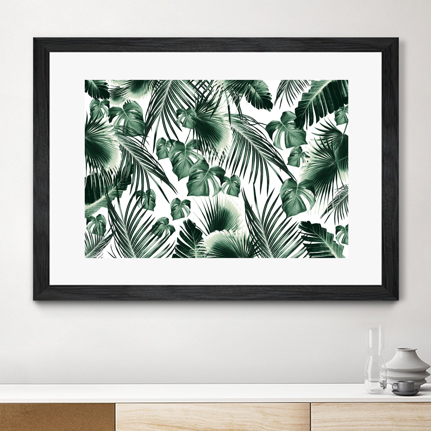 Tropical Jungle Leaves 7  by Anitas Bellas Art on GIANT ART - green botanical leaves