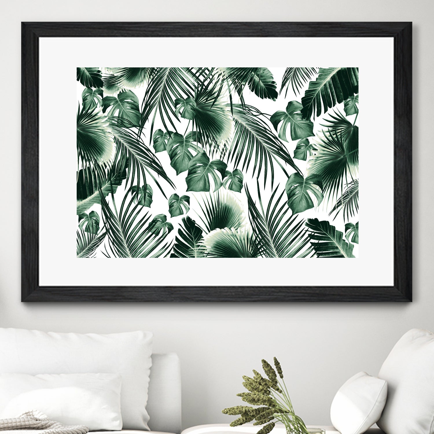 Tropical Jungle Leaves 7  by Anitas Bellas Art on GIANT ART - green botanical leaves