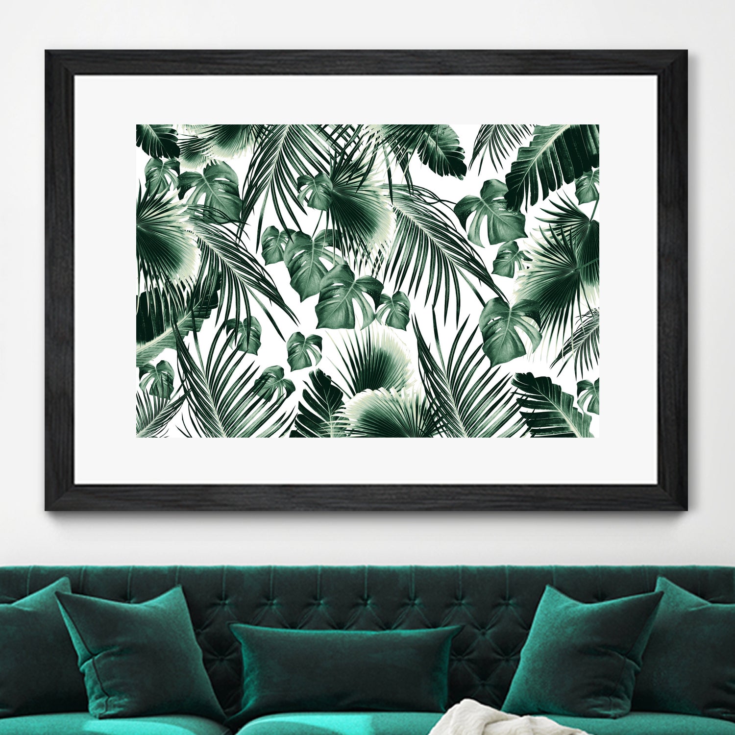 Tropical Jungle Leaves 7  by Anitas Bellas Art on GIANT ART - green botanical leaves