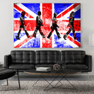 Beatles | Abbey Road | Pop Art by William Cuccio on GIANT ART - red digital painting