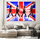 Beatles | Abbey Road | Pop Art by William Cuccio on GIANT ART - red digital painting