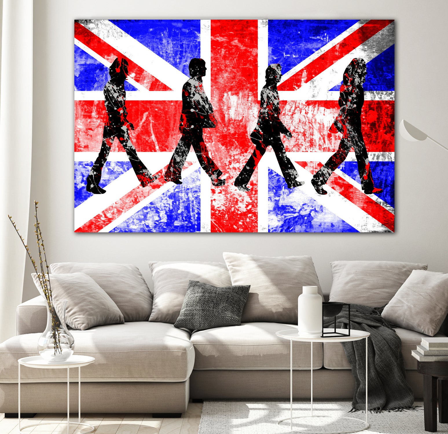 Beatles | Abbey Road | Pop Art by William Cuccio on GIANT ART - red digital painting