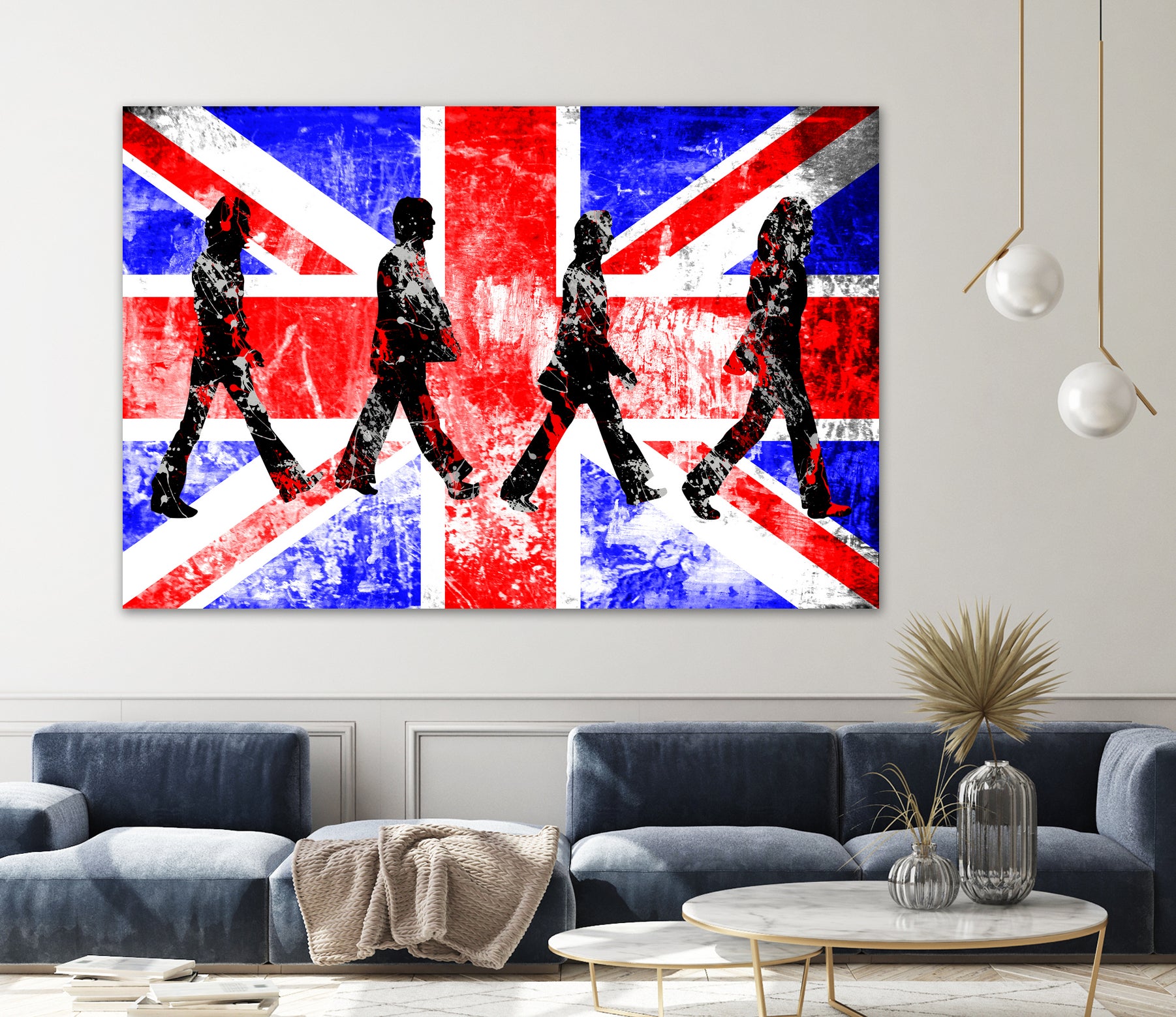 Beatles | Abbey Road | Pop Art by William Cuccio on GIANT ART - red digital painting