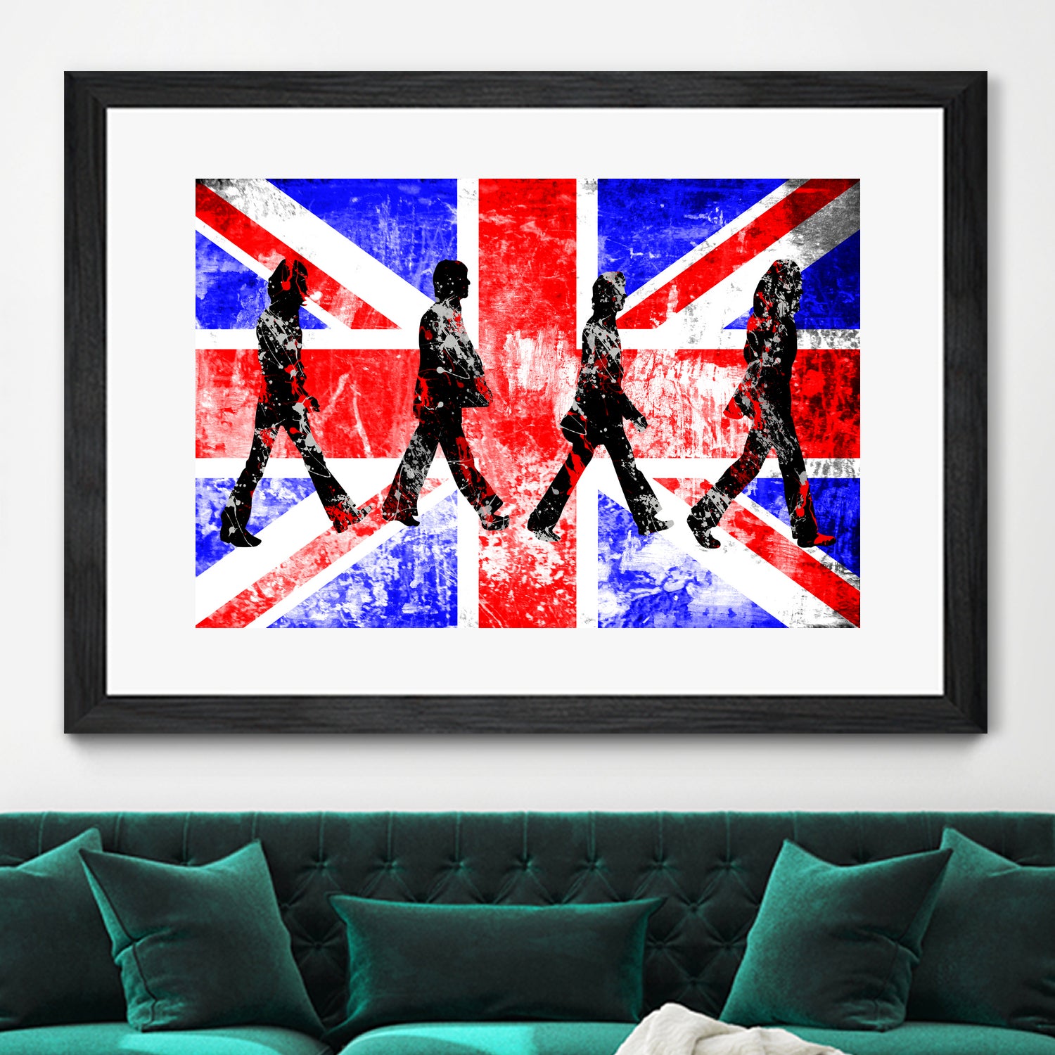 Beatles | Abbey Road | Pop Art by William Cuccio on GIANT ART - red digital painting