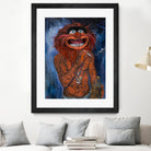 Lil Animal by Nick Beery on GIANT ART - orange mixed media