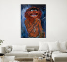 Lil Animal by Nick Beery on GIANT ART - orange mixed media