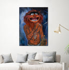 Lil Animal by Nick Beery on GIANT ART - orange mixed media