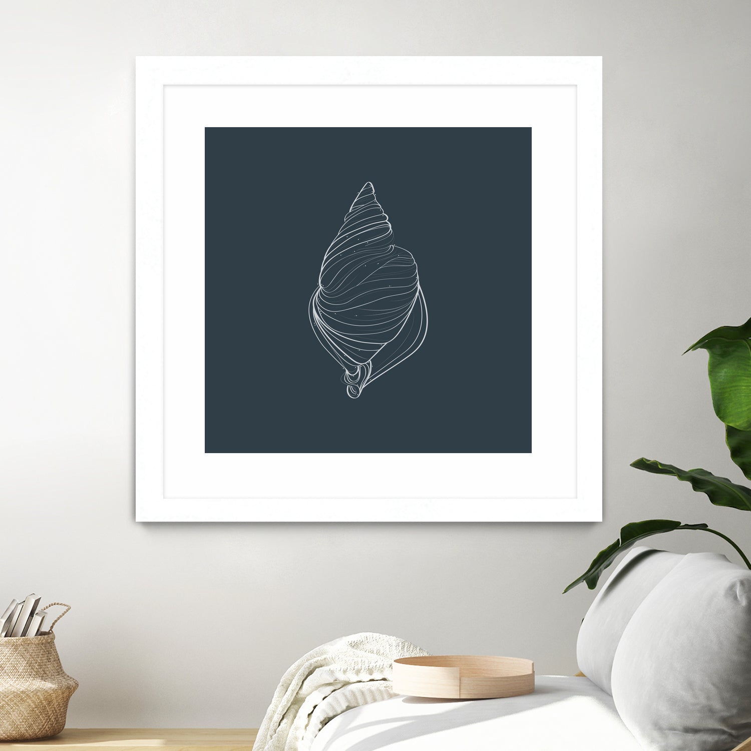 Shell by Alessandra Gagliano on GIANT ART - gray vector illustration