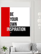 Your Inspiration by Mariana Angelova on GIANT ART - red typography