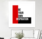 Your Inspiration by Mariana Angelova on GIANT ART - red typography