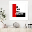 Your Inspiration by Mariana Angelova on GIANT ART - red typography