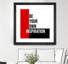 Your Inspiration by Mariana Angelova on GIANT ART - red typography