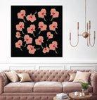 Delicate Hibiscus Flowers by Vanka Manitarka on GIANT ART - pink digital painting