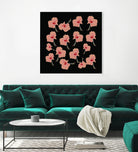 Delicate Hibiscus Flowers by Vanka Manitarka on GIANT ART - pink digital painting