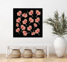 Delicate Hibiscus Flowers by Vanka Manitarka on GIANT ART - pink digital painting