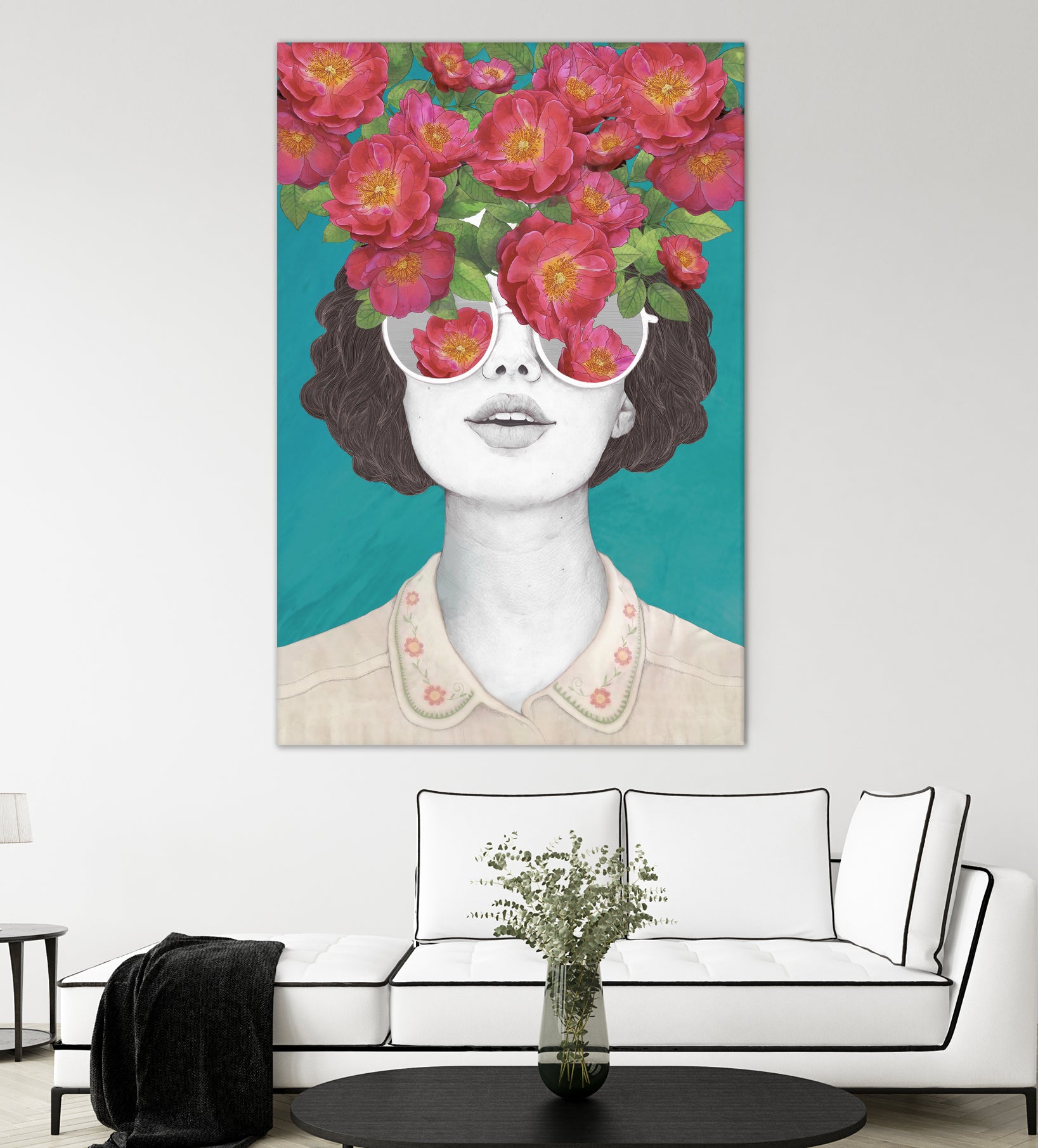 The optimist // rose tinted glasses by Laura Graves on GIANT ART - pink digital drawing