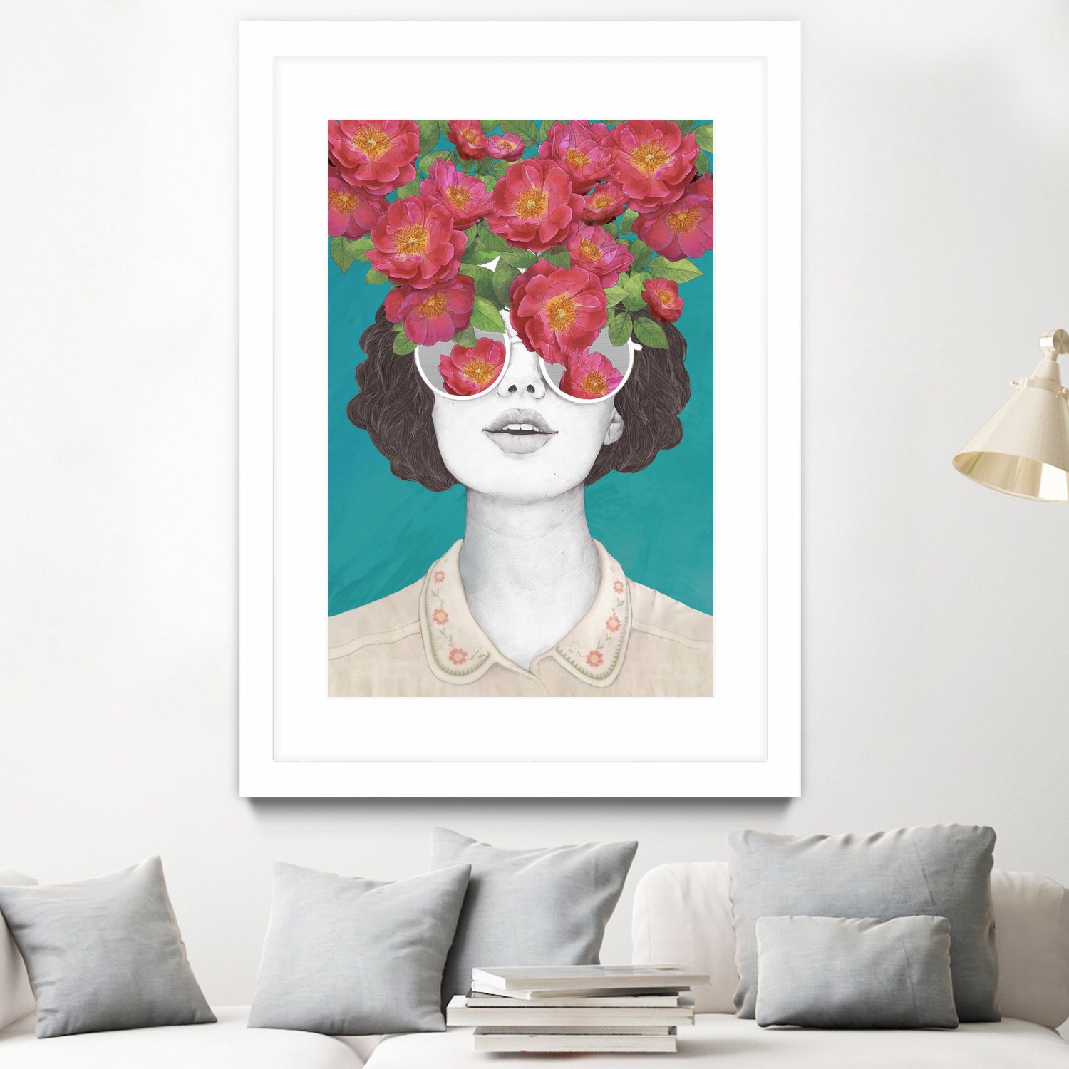 The optimist // rose tinted glasses by Laura Graves on GIANT ART - pink digital drawing