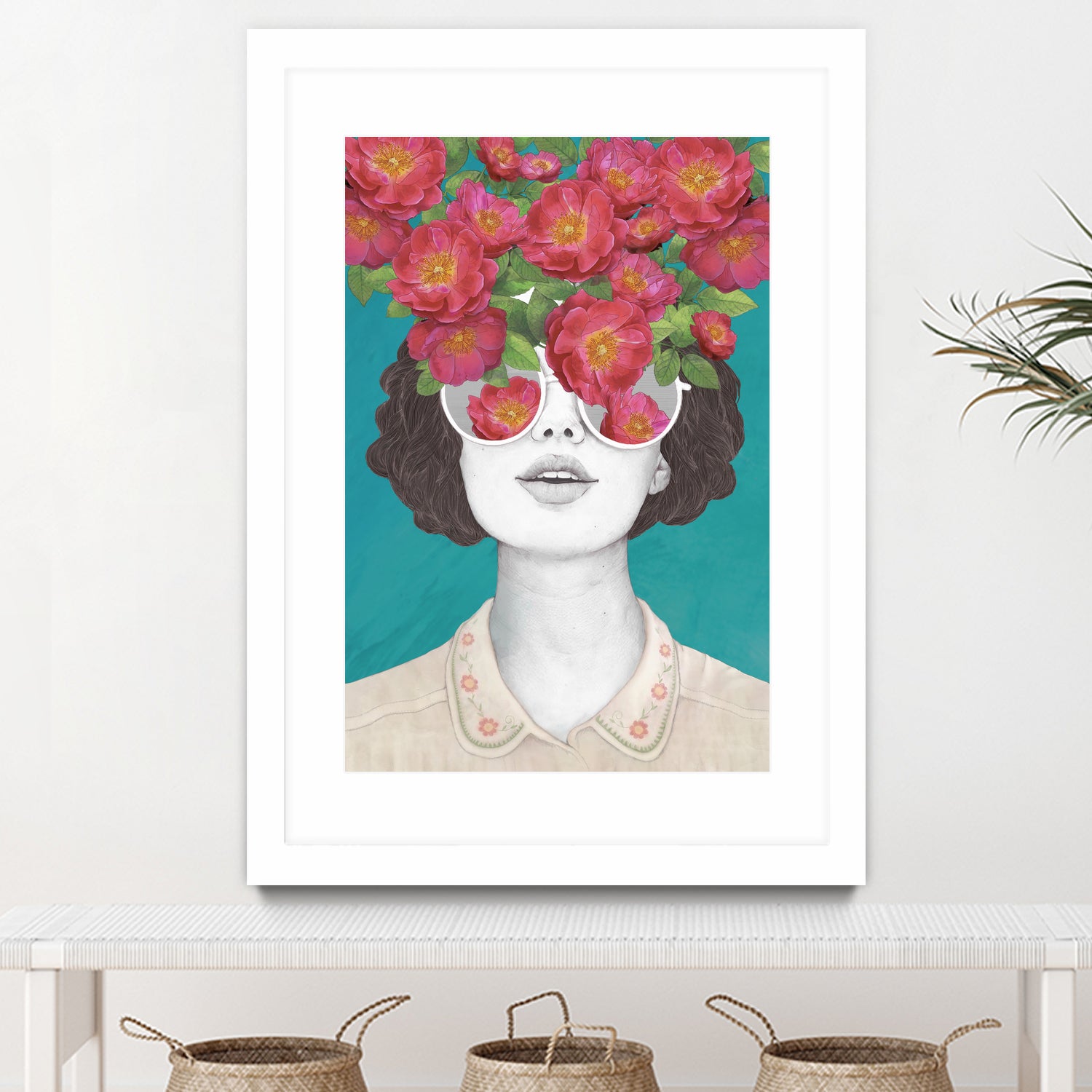 The optimist // rose tinted glasses by Laura Graves on GIANT ART - pink digital drawing