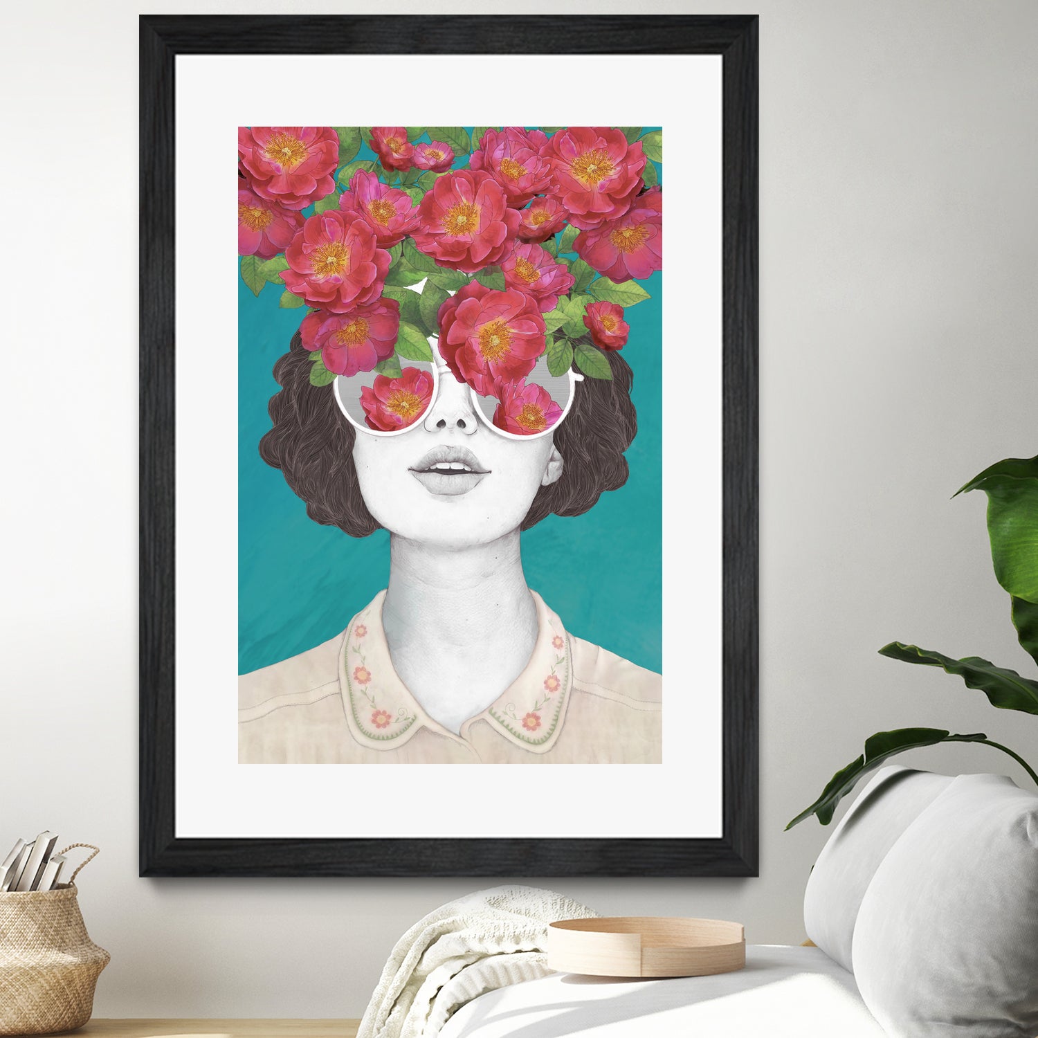 The optimist // rose tinted glasses by Laura Graves on GIANT ART - pink digital drawing