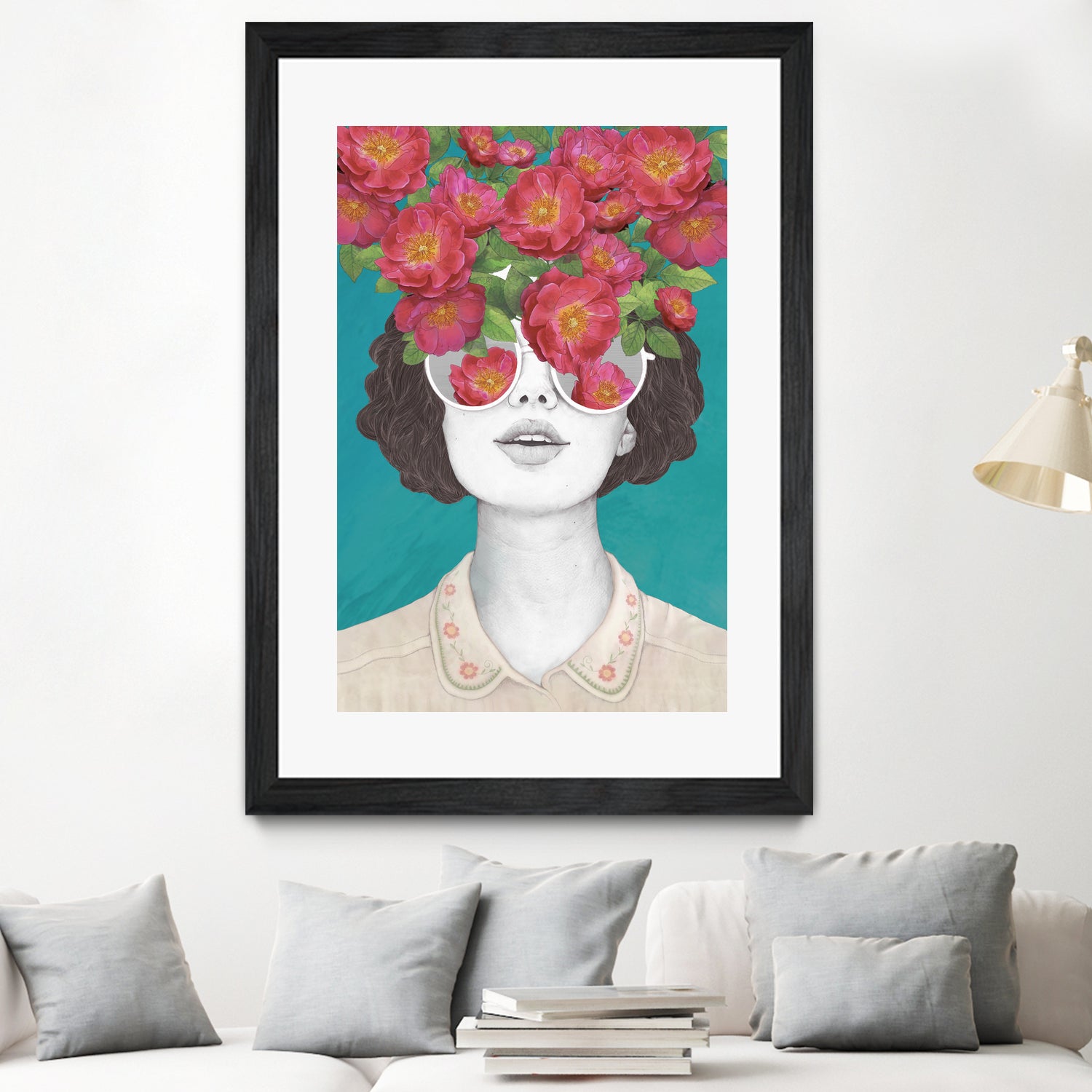 The optimist // rose tinted glasses by Laura Graves on GIANT ART - pink digital drawing