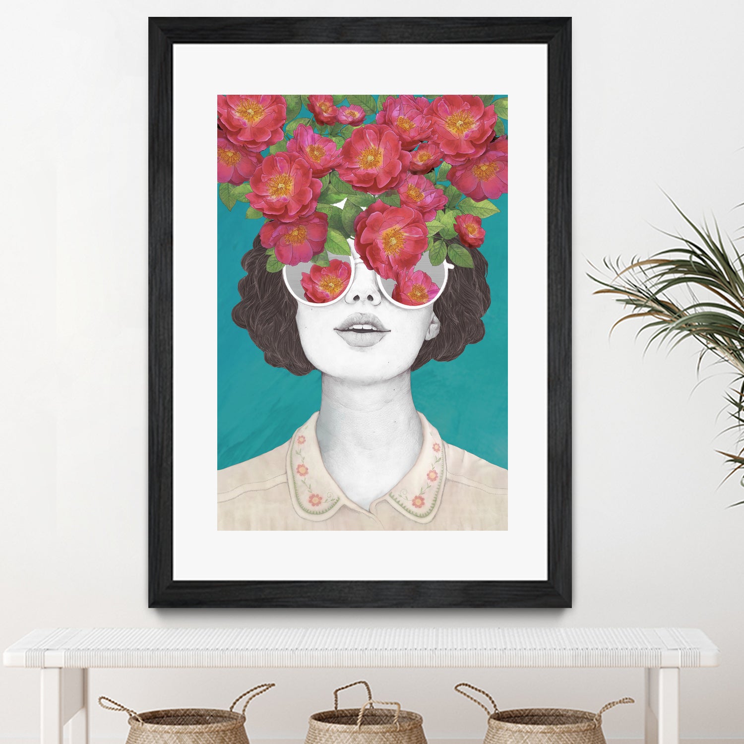 The optimist // rose tinted glasses by Laura Graves on GIANT ART - pink digital drawing