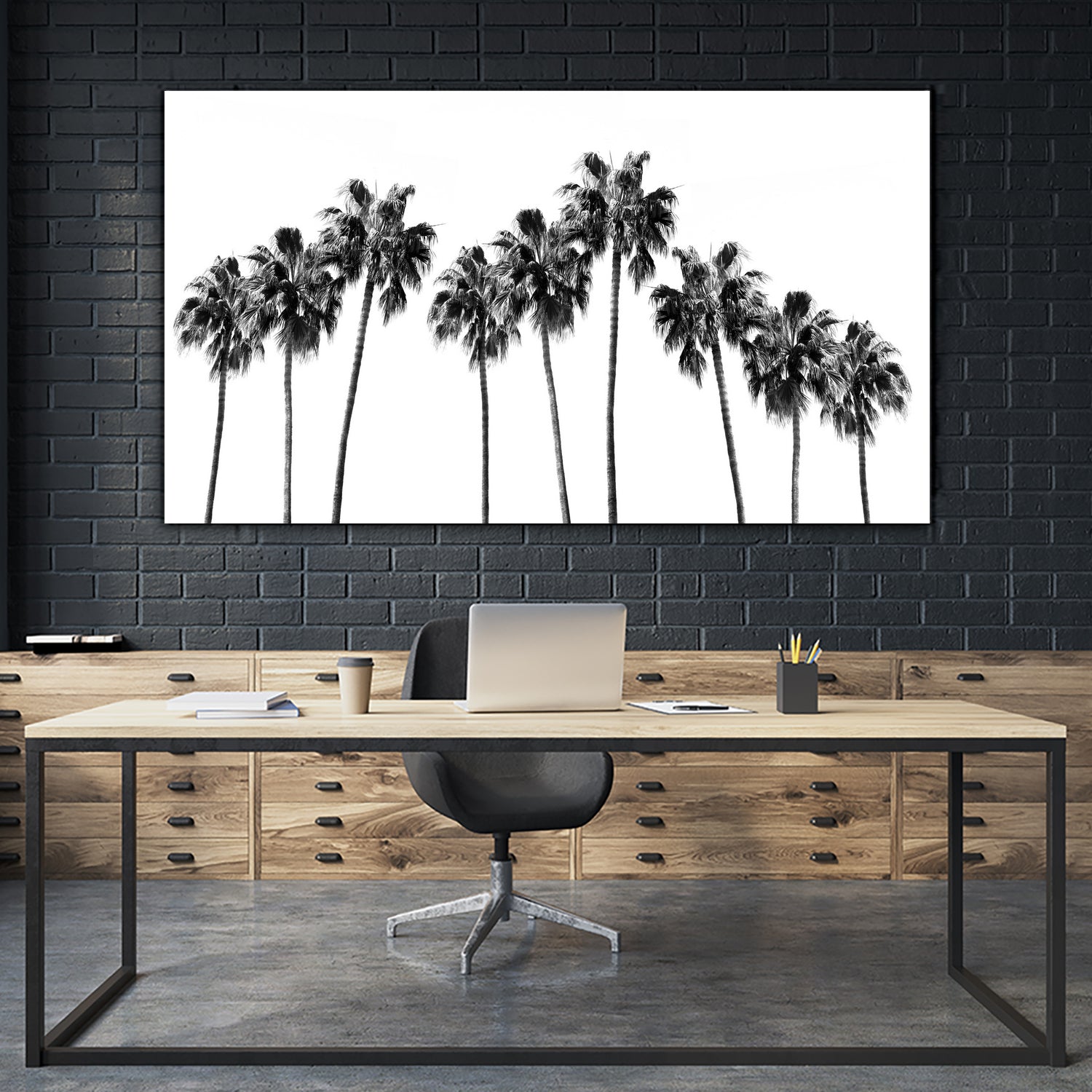 Tropical Palms Vibe 1 by Anitas Bellas Art on GIANT ART - coastal