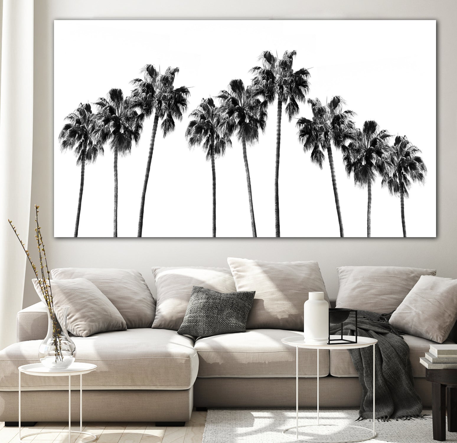 Tropical Palms Vibe 1 by Anitas Bellas Art on GIANT ART - coastal