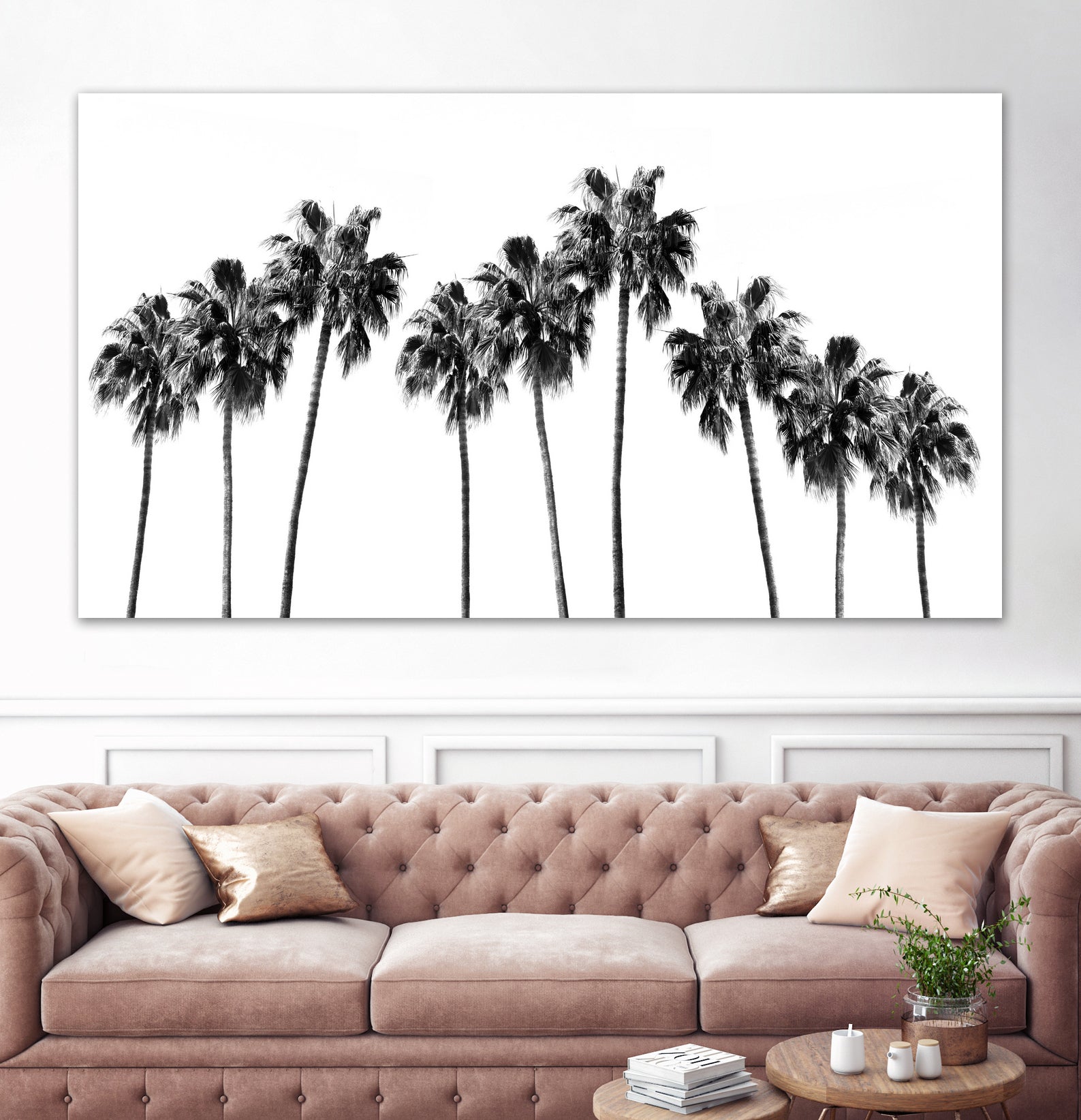 Tropical Palms Vibe 1 by Anitas Bellas Art on GIANT ART - coastal