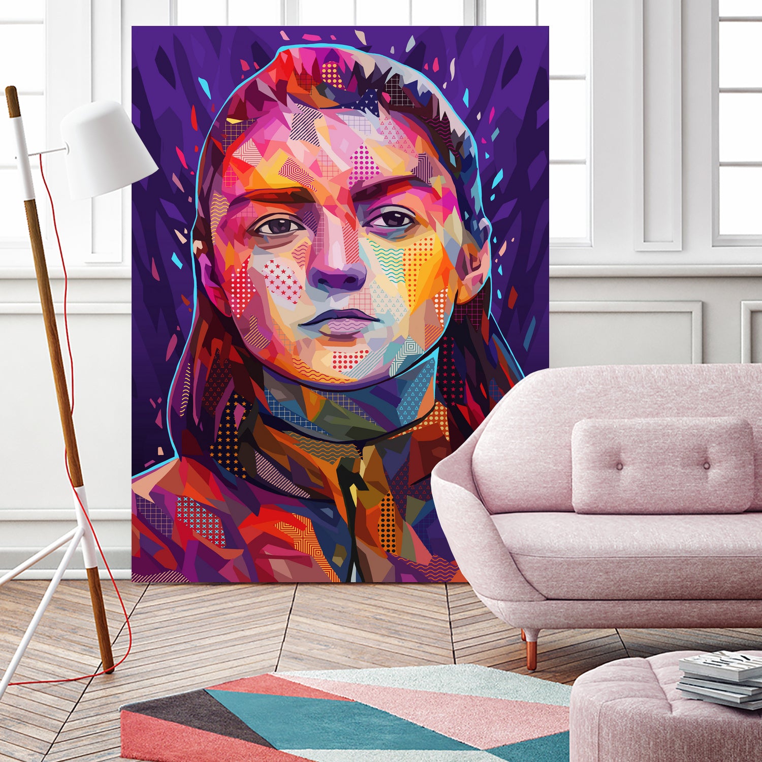 Pop Arya Stark by Alessandro Pautasso on GIANT ART - fuchsia digital painting