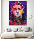 Pop Arya Stark by Alessandro Pautasso on GIANT ART - fuchsia digital painting