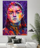 Pop Arya Stark by Alessandro Pautasso on GIANT ART - fuchsia digital painting