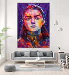 Pop Arya Stark by Alessandro Pautasso on GIANT ART - fuchsia digital painting